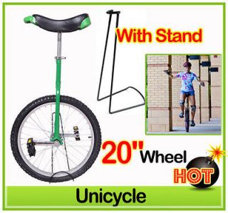   Uni cycle Green Skidproof Tire W/Stand Bike Bicycle Cycling Fit