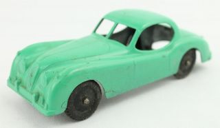 Vintage Tootsie Toy Diecast Metal Green Jaguar XK 140 Car A