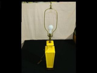 Massive Vintage 43 Signed Frederick Cooper Asian Yellow Lamp