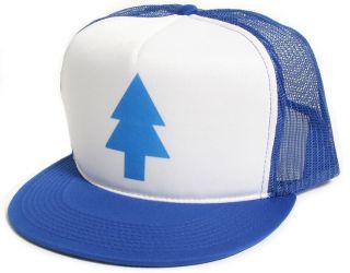   BLUE PINE TREE Dipper Gravity Falls Cartoon Hat Cap Trucker Baseball