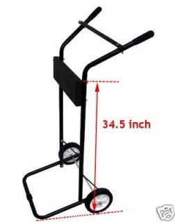  lb Small Outboard Boat Steel Trolling Motor Stand Carrier Cart Dolly
