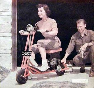 Motor Scooter Minibike Mini Bike 1951 How To build PLANS