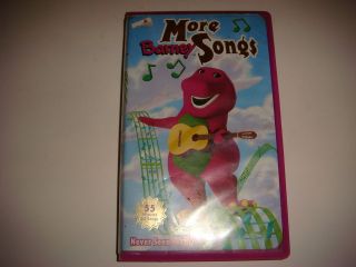 More Barney Songs, VHS, Never Seen On TV, 55 Minutes, 23 Songs