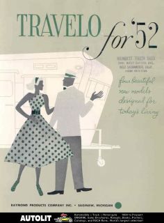1952 Travelo Travel Trailer & Mobile Home Brochure