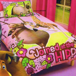   Escape 2 Africa Gloria Hippo Single/Twin Bed Quilt Doona Duvet Cover