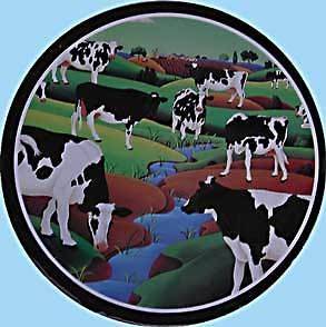  New Cow Pasture ROUND STOVE Eye Range Cook TOP ELECTRIC BURNER COVERS