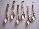   OTTOMAN 19TH CENTURY TURKISH SILVER SPOON 6 pcs TURKEY TEA COFFEE