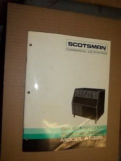 Scotsman Commerical Ice System 1987 Service Manual Automatic Flaker 