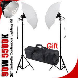 Photo Studio Umbrella Reflector Lighting Kit Video Photography Light 