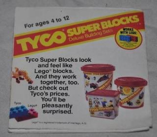 tyco super blocks in Building Toys