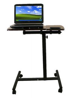   Notebook Laptop Rolling Table Cart TV Stand Tiltable Tabletop Desk
