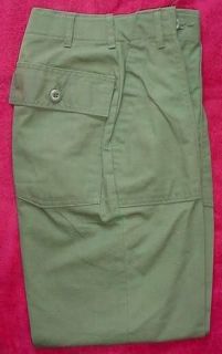   US Army Olive Green OG 507 Utility Fatigue Trouser Pants Waist 24