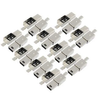 10pcs Mini USB 5 Pin B Male Connector Replacement Port Solder Plug 