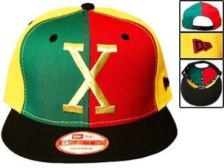 Malcolm X hat snapback New Era custom 90s Rasta Colors retro limited 