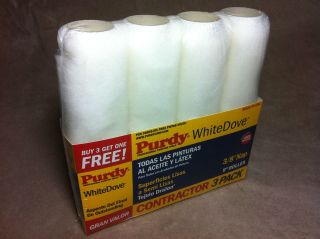 FREE SHIPPING Purdy White Dove 4 Pack Paint Roller Covers Painting 
