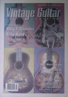Vintage Guitar Magazine March 1995 Guitars Of Maccaferri & Cowboy 