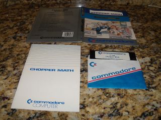 CHOPPER MATH COMMODORE 64 C64 C C 64 DISC DISK COMPUTER EXCELLENT COND 