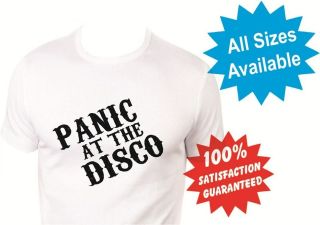panic at the disco Mens T Shirt New White Custom Print Tee
