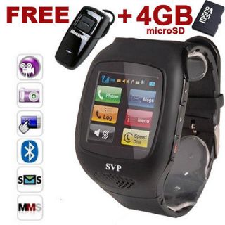 Unlocked! SVP G13 GSM Unlocked Watch Cell Phone! [FREE 4GB microSD 