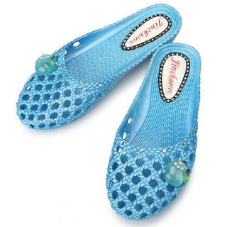 New Water Aqua Summer Beach Jelly Womens Shoes Sandals Blue US 7