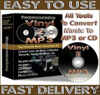 Convert Vinyl Records, LPs & Cassette Tapes to CD & 