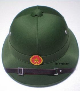 vietnam vietcong style green army pith helmet new from vietnam