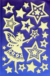   in the Dark Stickers 19 Yellow Fairy & Stars 210mm X 140mm 1 Sheet