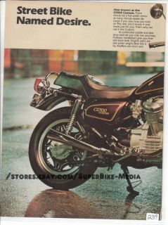 Honda CX500 Custom vintage motorcycle 2pg Ad 1979