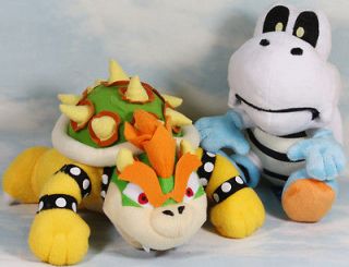 Newly listed lot 2 mario bros bowser dry bones 9 10 plush toy doll