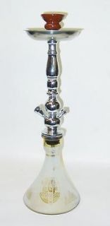 Hookah Smoking waterpipe with amber Glass vase Pharaoh Design shisha 