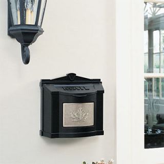 Gaines Wall Mount Mailbox   Maple Leaf Plate Mail Box
