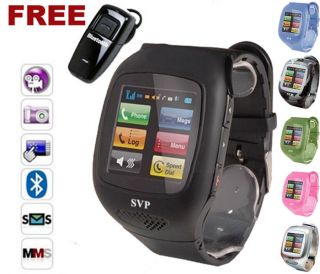   SVP G13 GSM Bluetooth Camera  Watch Cell Phone   Choose Your Color