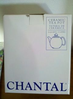 CHANTAL  3/4 QUARTS CERAMIC TEA POT( LT. GREEN)