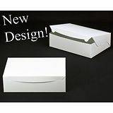 SET OF FIVE WHITE CUPCAKE BOXES WITH INSERTS EACH HOLDS 12 REGULAR CUP 