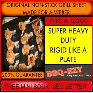   rigid nonstik teflon grill sheet 4a WEBER Q200   0.25mm thickness