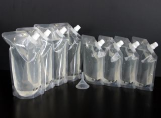 Blasani TM Concealable Plastic Cruise Ship Rum Sneak Flask Set (4x16oz 