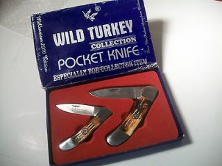 Wild Turkey 2 Knife Millennium 2000 Collection Edition Pocket Knife 