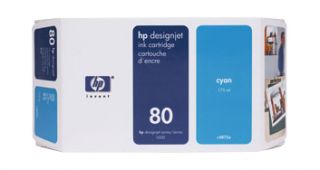 HP 80 C4846A Color Cyan Ink Cartridge