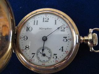 Newly listed Antique Hampden Ladies Pocket Watch #6 RUNS