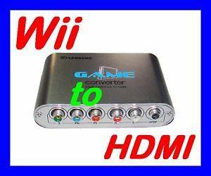 Wii to HDMI Component Video Converter Box Pass through/ wii to HDTV