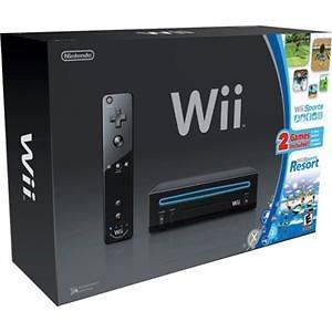 New Nintendo Wii Console Black Sports Resort Video Game Systems 