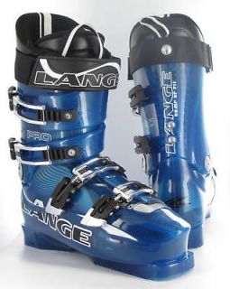 Lange Comp Pro Crazy Blue Transp 2008 Ski Boots 25.5