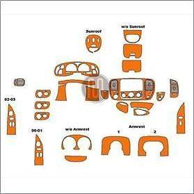    MUST SEE    MIMOUSA WOOD INTERIOR DASH TRIM KIT   BENZENE FREE CO