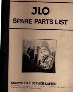 1970 71 ROCKWEL JLO ENGINES PARTS MANUAL 227,L 2​30,2 295,L 340​,L 