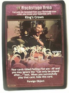 WWE Raw Deal Card   Jerry Lawler Backstage Area Kings Crown (V14 