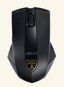 New ASUS WX Lamborghini Wireless PC Laptop Mouse Black, 2500dpi Black 