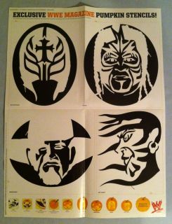 WWE Halloween Pumpkin Poster (Rey Mysterio, Jeff Hardy, Undertaker 