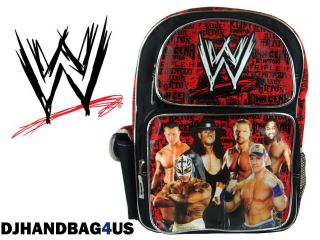 NEW WWE Pro Wrestlers Large School Backpack   WWE