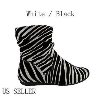 New Women Boots Shoes Fashion Zebra Ankle Fashion Boots Sexy Color 