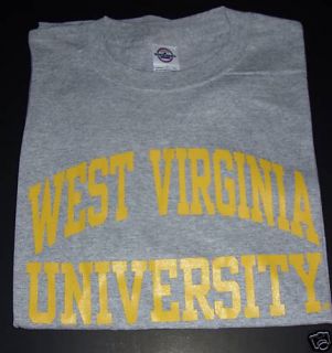 NWT WEST VIRGINIA UNIVERSITY T SHIRT XL MOUNTAINEERS